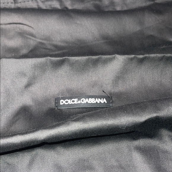Dolce & Gabbana Classic Black Silk Dust Bag With Drawstrings on Both Sides. - Picture 4 of 6